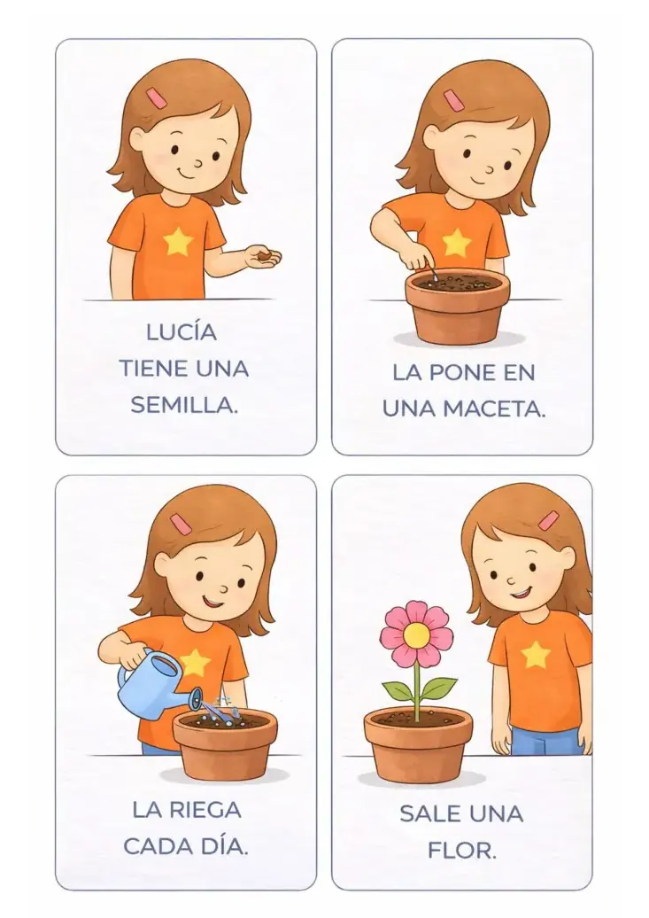 Vista previa de Lectura de secuencias: tarjetas para ordenar historias
