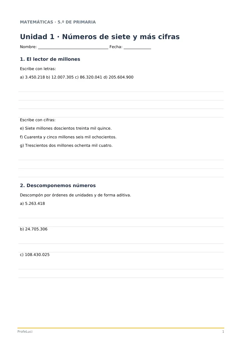 Vista previa de ejercicios, página 1 de 4